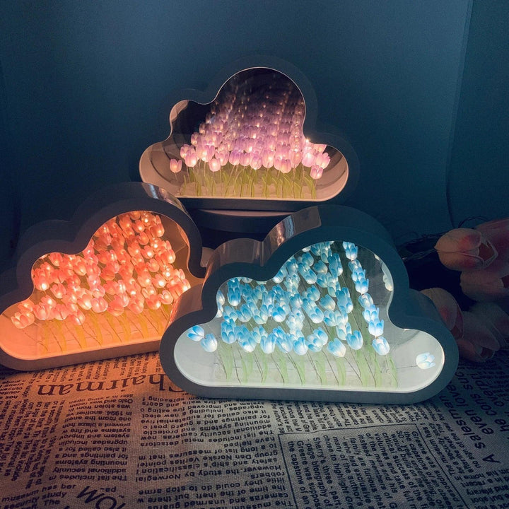Lustro LED Tulip Cloud – Magiczne Światło i Dekoracyjny Design