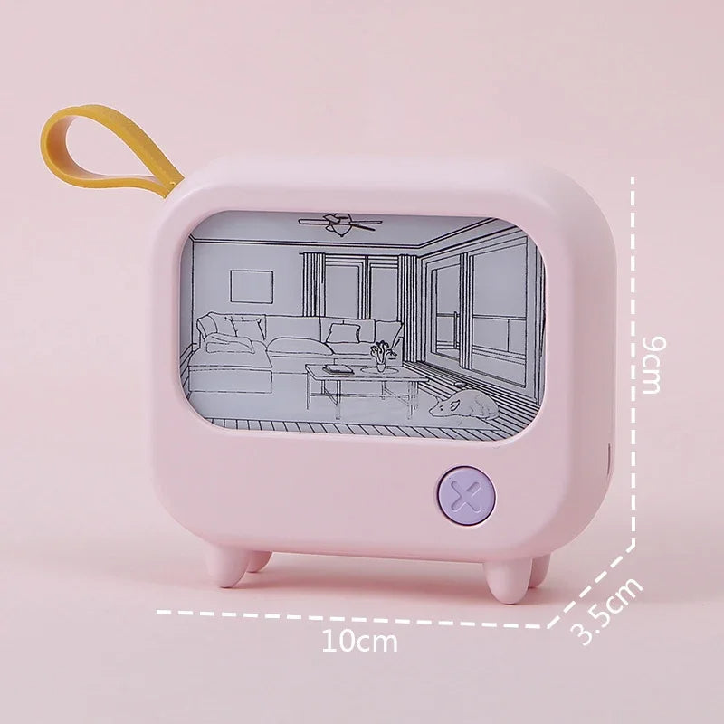Mini TV Malowanie LED Nocna Lampa