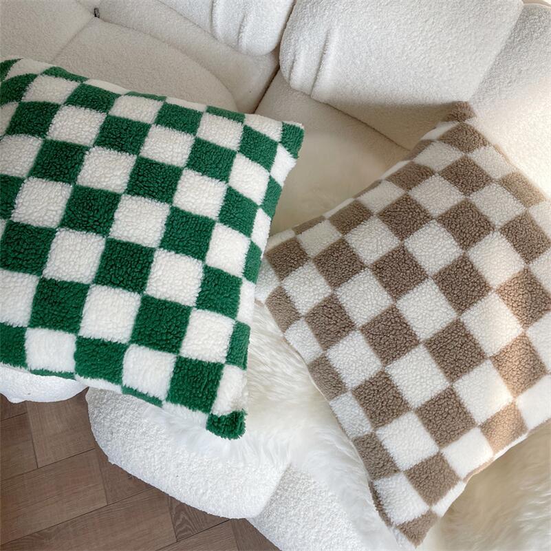 Poszewka Fleece w Kratkę