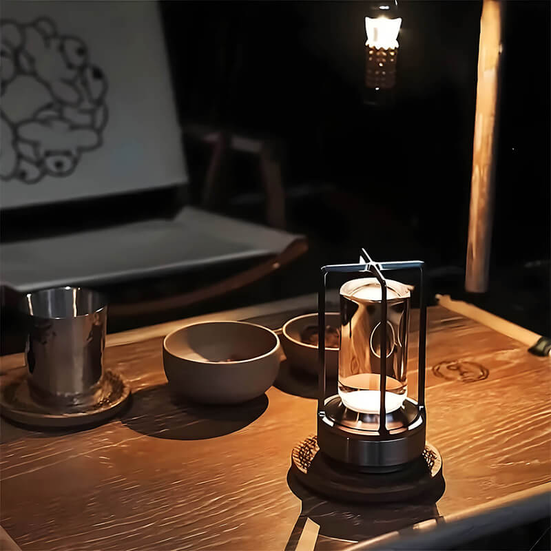 Wodoodporna i przenośna lampa stołowa z kryształu - AuroraGlow