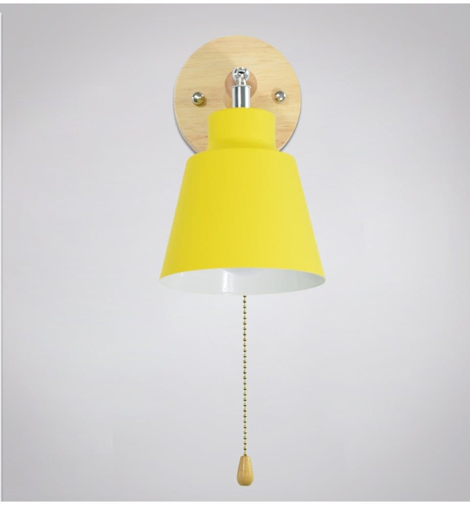 Soleil - Ściemnialna Lampa Ścienna Soleil z Włącznikiem na Sznurku