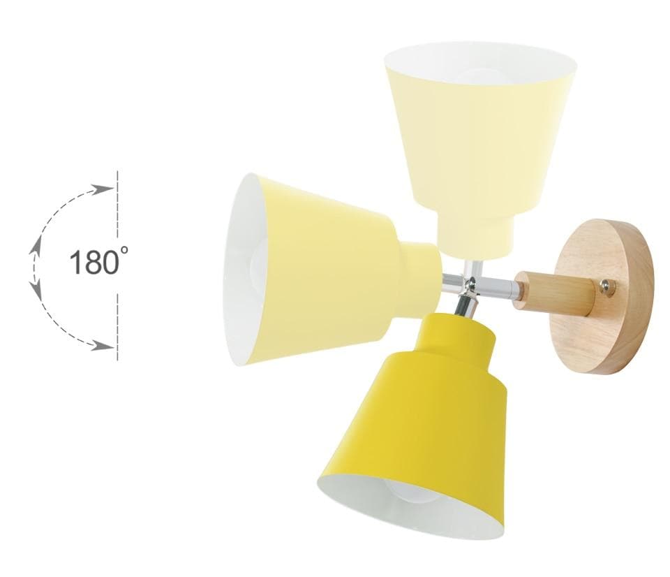 Soleil - Ściemnialna Lampa Ścienna Soleil z Włącznikiem na Sznurku