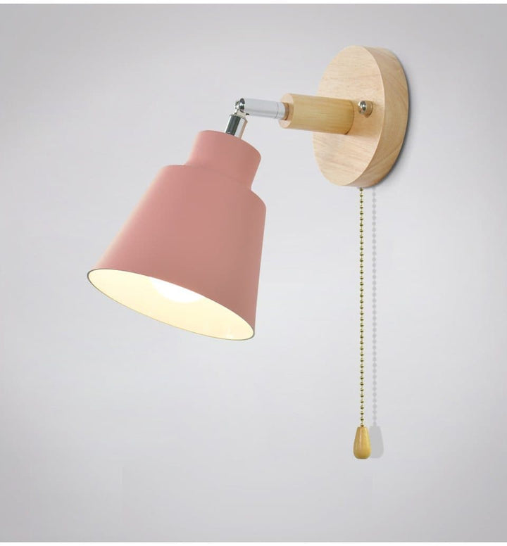 Soleil - Ściemnialna Lampa Ścienna Soleil z Włącznikiem na Sznurku
