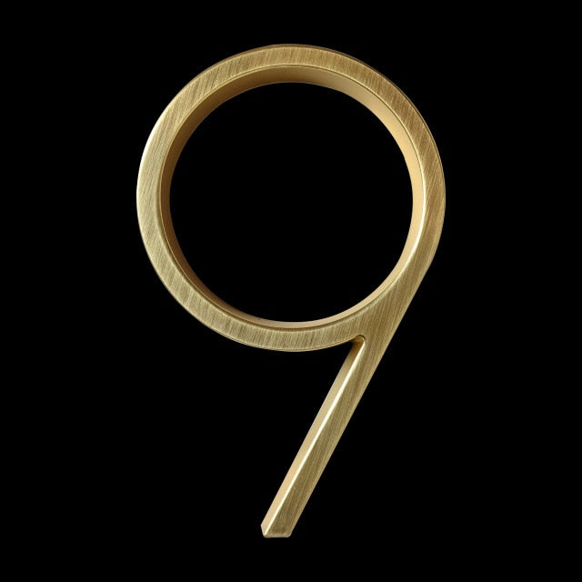 Nowoczesne Numery Domów Złote