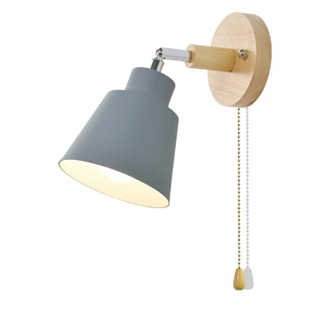 Soleil - Ściemnialna Lampa Ścienna Soleil z Włącznikiem na Sznurku