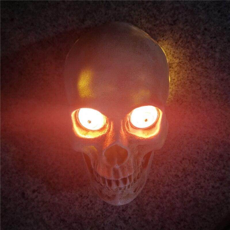 Straszna Lampa LED w Kształcie Czaszki