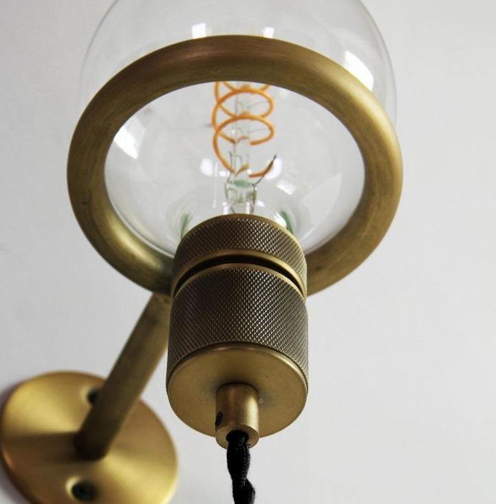 Lampa Ścienna z Lustrem w Stylu Nordic Retro |