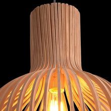 Ręcznie Wykonana Drewniana Lampa Wisząca