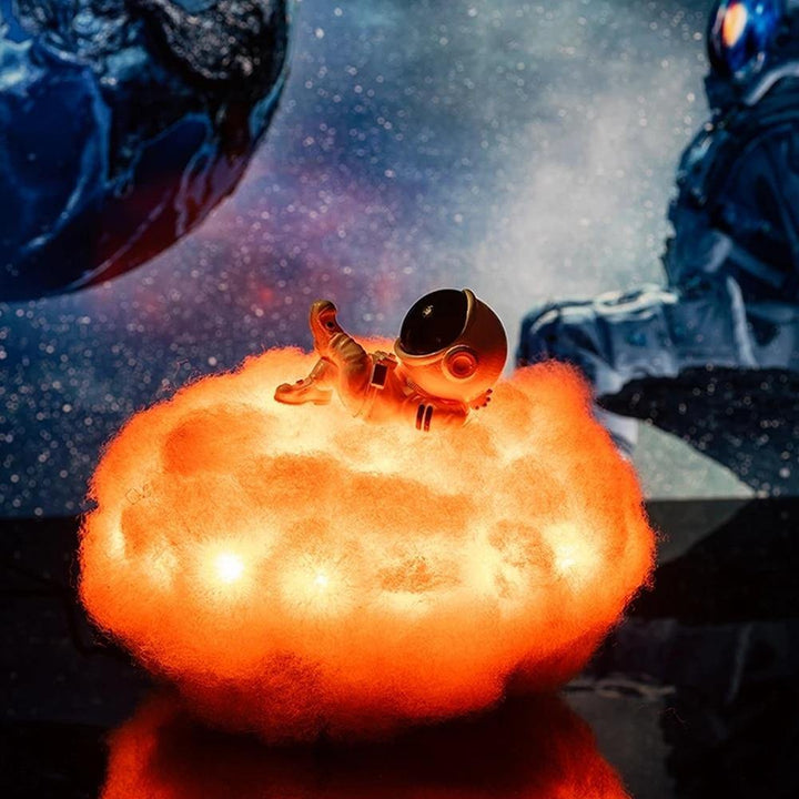 Astronauta kolorowe Chmury Nocna Lampa |