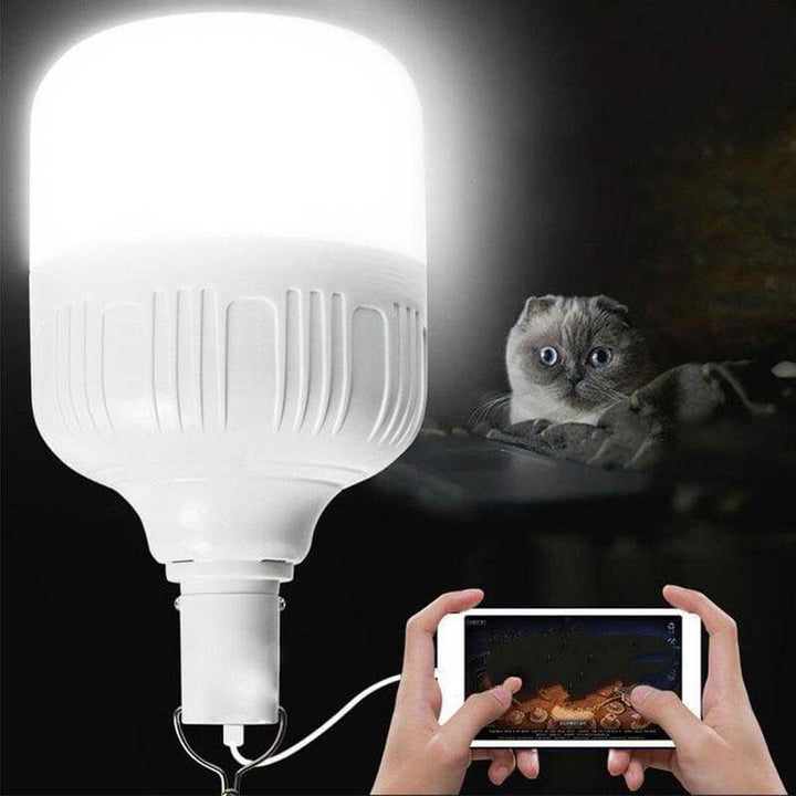 Zewnętrzna żarówka LED nocna z możliwością ładowania przez USB |