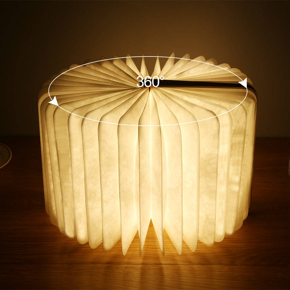 Lampa Książkowa LED Składana – Unikalny i Nietypowy Pomysł na Prezent dla Miłośników Książek, Idealna do Kącików Czytelniczych lub Na Stolikach Nocnych | Kreatywna i Kompaktowa Lampa Nocna