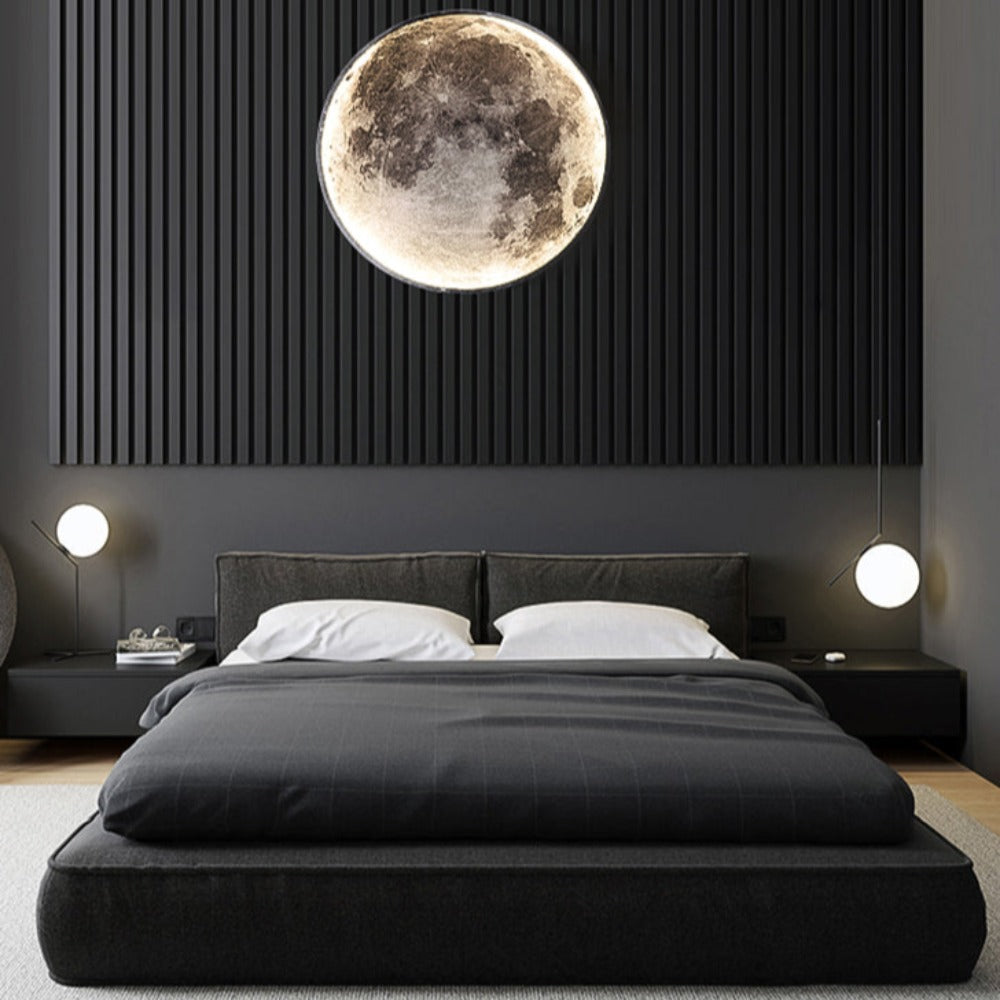 3D LED Lampa Sufitowa lub Ścienna Księżyca lub Ziemi (3 Style) 24CM-80CM