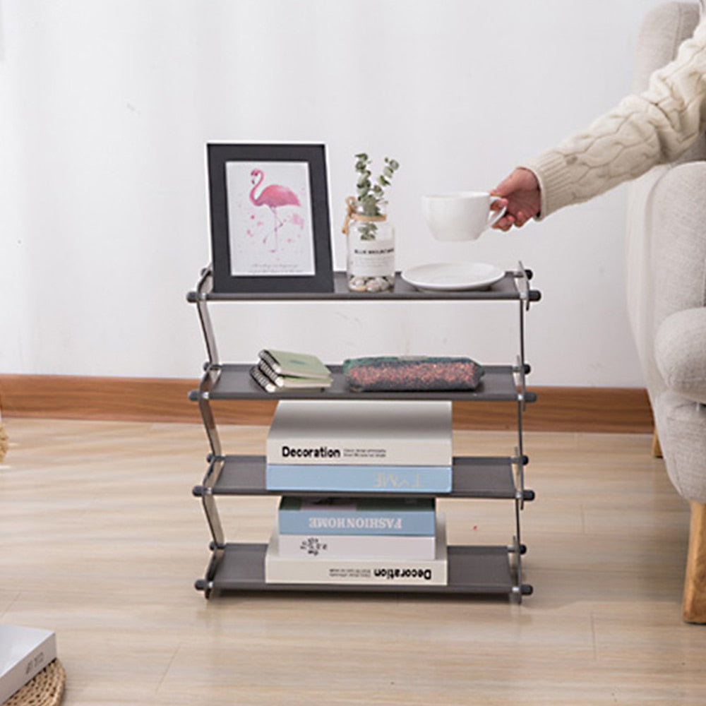 Minimalistyczny regulowany organizer na biurko i wieszak na buty