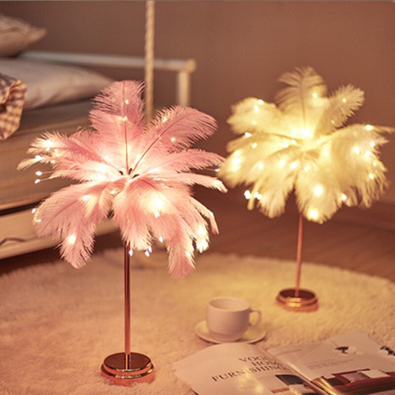 Lampa stołowa Feather Palm Creative
