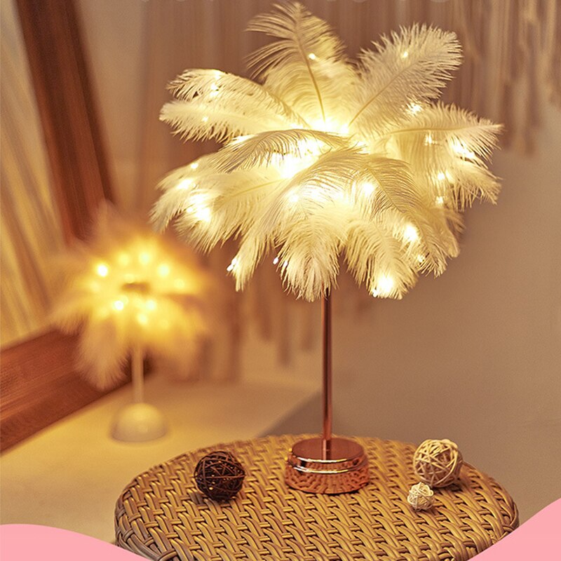 Lampa stołowa Feather Palm Creative