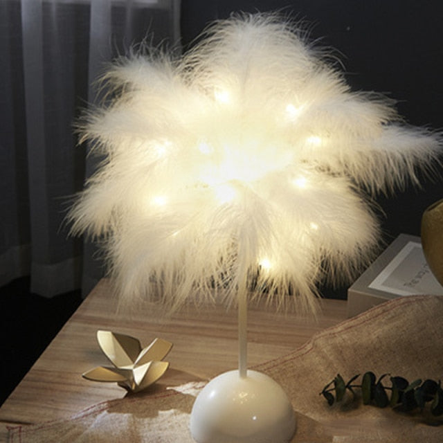 Lampa stołowa Feather Palm Creative
