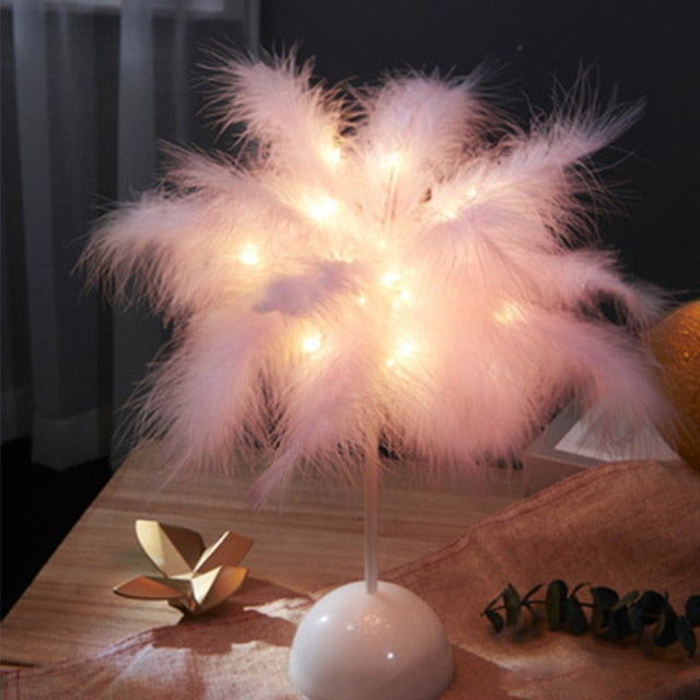 Lampa stołowa Feather Palm Creative