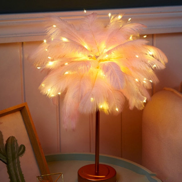 Lampa stołowa Feather Palm Creative
