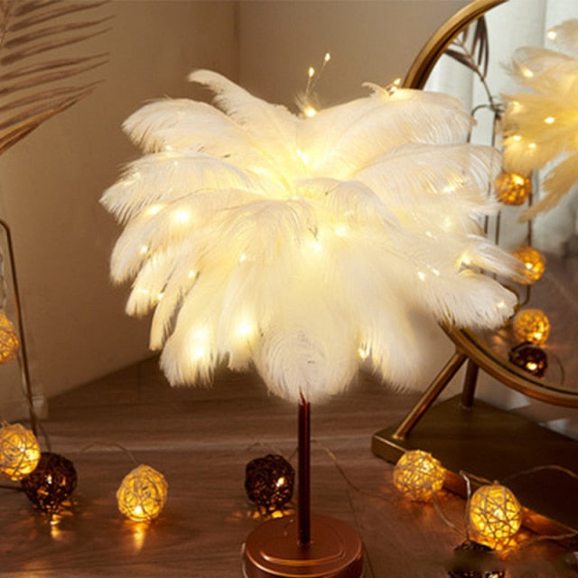 Lampa stołowa Feather Palm Creative