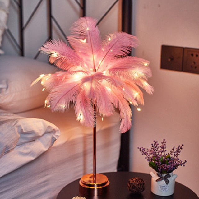 Lampa stołowa Feather Palm Creative