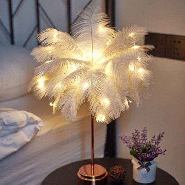 Lampa stołowa Feather Palm Creative