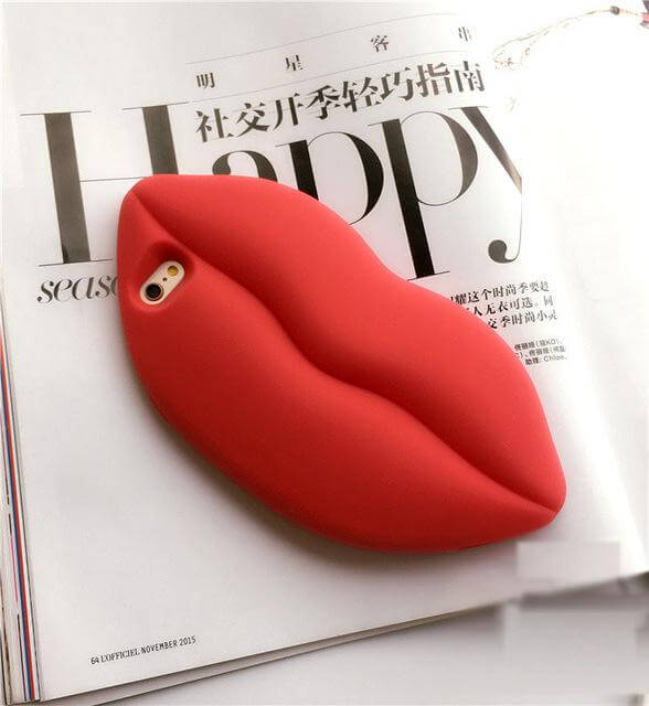 3D Marilyn Monroe Duże Seksowne Czerwone Usta Etui na iPhone&