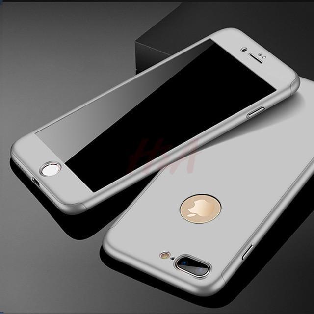 360 Pełna Ochrona Etui na Telefon dla iPhone z Przednią Szybką