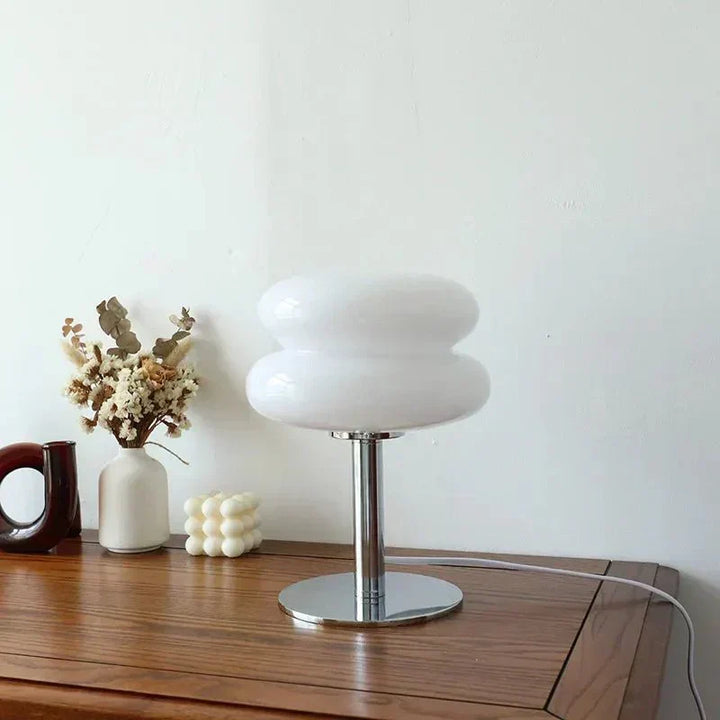 Lampa stołowa Retro Macaron wykonana z kolorowego szkła