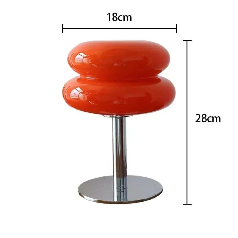 Lampa stołowa Retro Macaron wykonana z kolorowego szkła