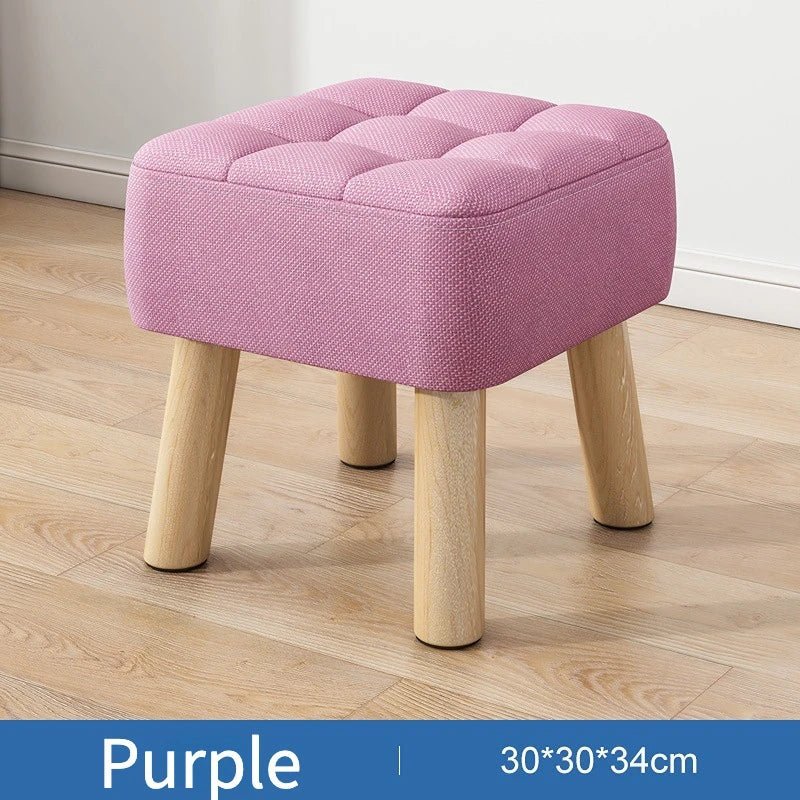 Puf w stylu retro w pastelowych kolorach