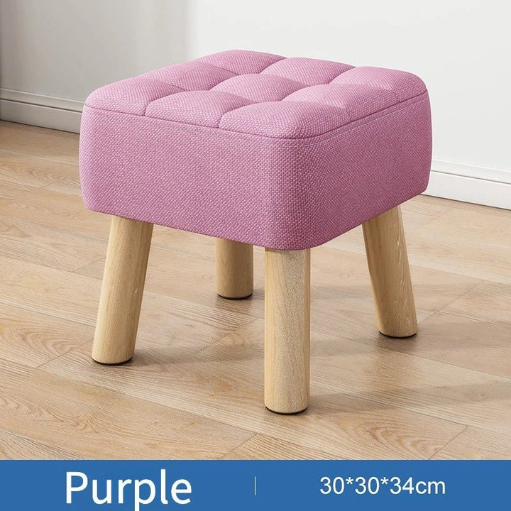 Puf w stylu retro w pastelowych kolorach