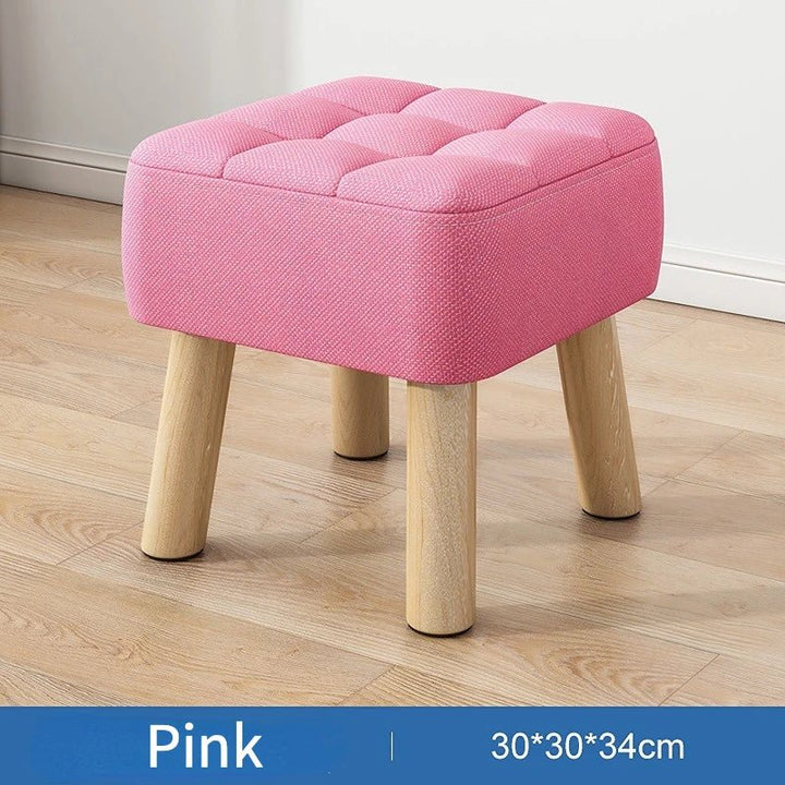 Puf w stylu retro w pastelowych kolorach