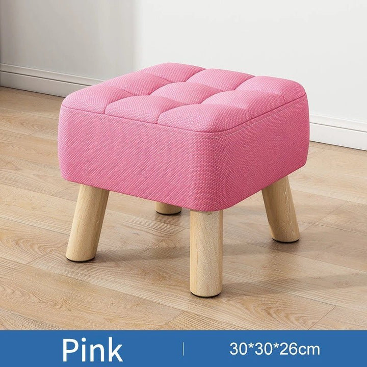 Puf w stylu retro w pastelowych kolorach