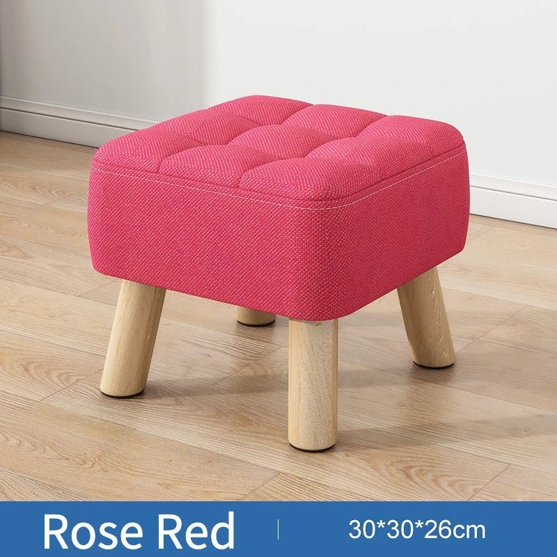 Puf w stylu retro w pastelowych kolorach