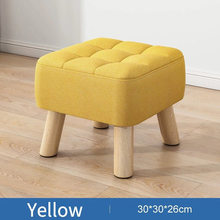 Puf w stylu retro w pastelowych kolorach