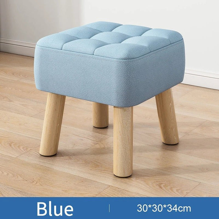 Puf w stylu retro w pastelowych kolorach