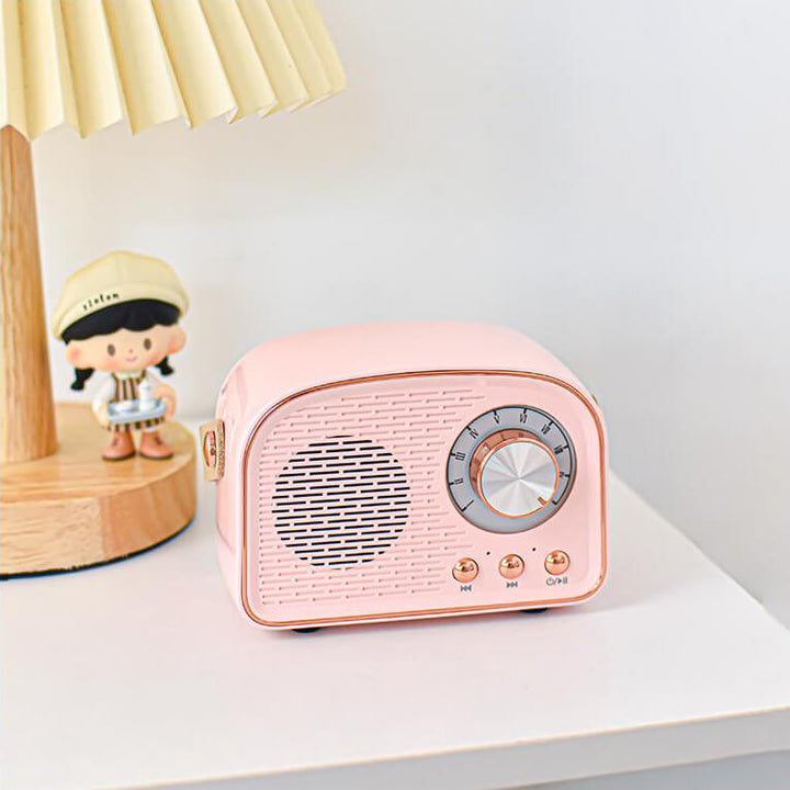 Retro Okrągły Głośnik Bluetooth