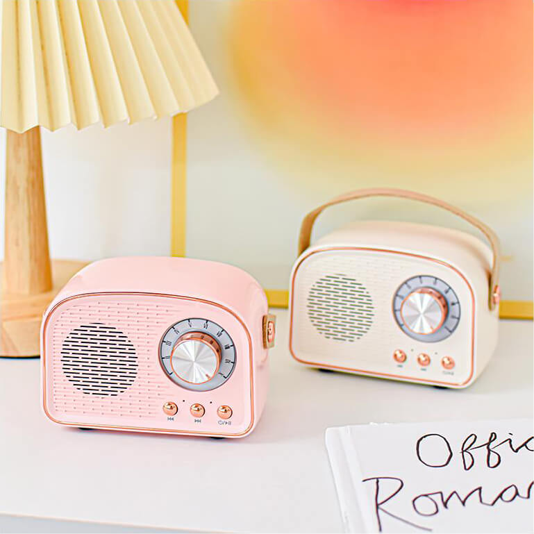 Retro Okrągły Głośnik Bluetooth