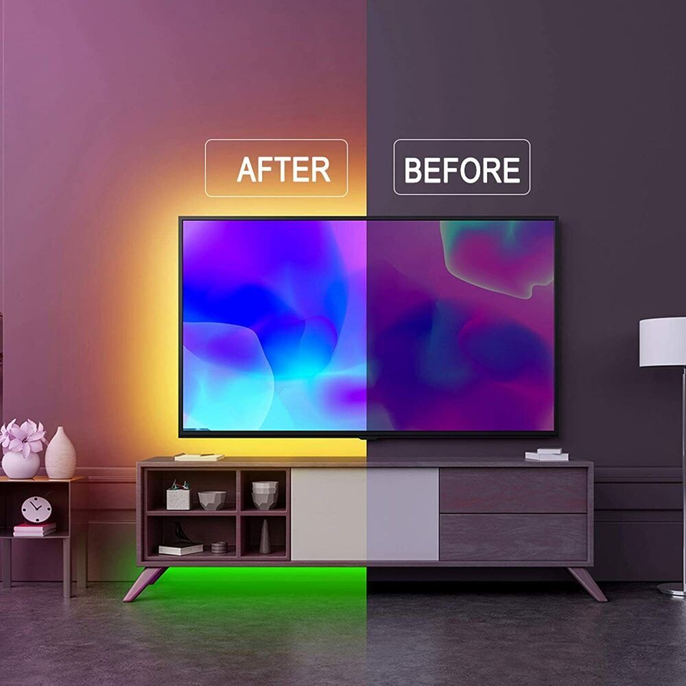 Taśma LED, 30 m, 15 m, Synchronizacja z muzyką, Bluetooth, 5050, RGB Światło Ambiance z Pilotem