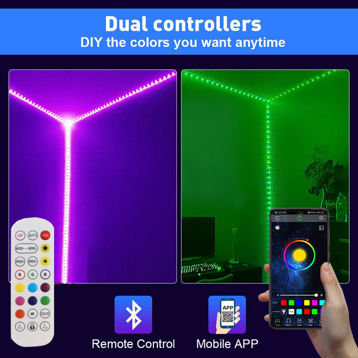 Taśma LED, 30 m, 15 m, Synchronizacja z muzyką, Bluetooth, 5050, RGB Światło Ambiance z Pilotem