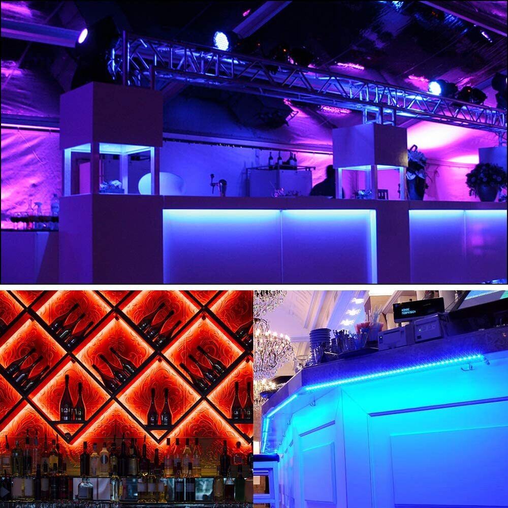 Taśma LED, 30 m, 15 m, Synchronizacja z muzyką, Bluetooth, 5050, RGB Światło Ambiance z Pilotem