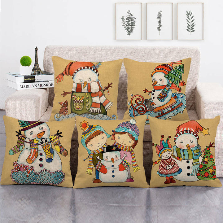 18" Poduszki Merry Xmas Pokrowiec na Poduszkę Dekoracyjna na Sofę