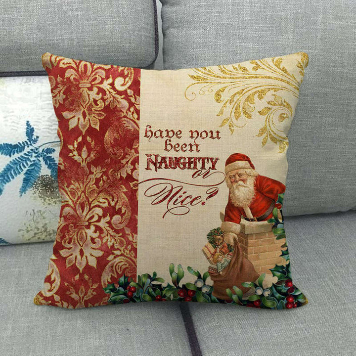 18" Poduszki Merry Xmas Pokrowiec na Poduszkę Dekoracyjna na Sofę