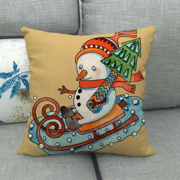 18" Poduszki Merry Xmas Pokrowiec na Poduszkę Dekoracyjna na Sofę