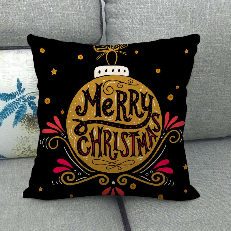 18" Poduszki Merry Xmas Pokrowiec na Poduszkę Dekoracyjna na Sofę