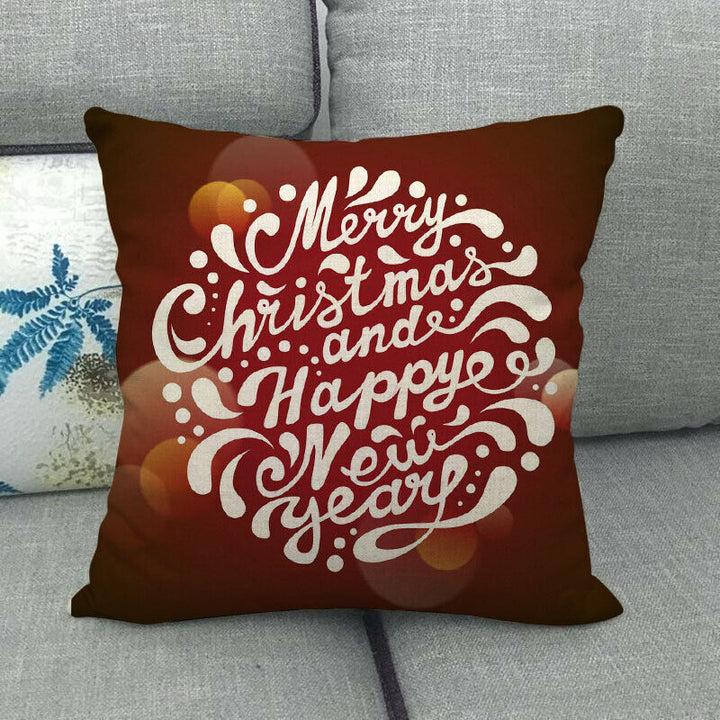 18" Poduszki Merry Xmas Pokrowiec na Poduszkę Dekoracyjna na Sofę