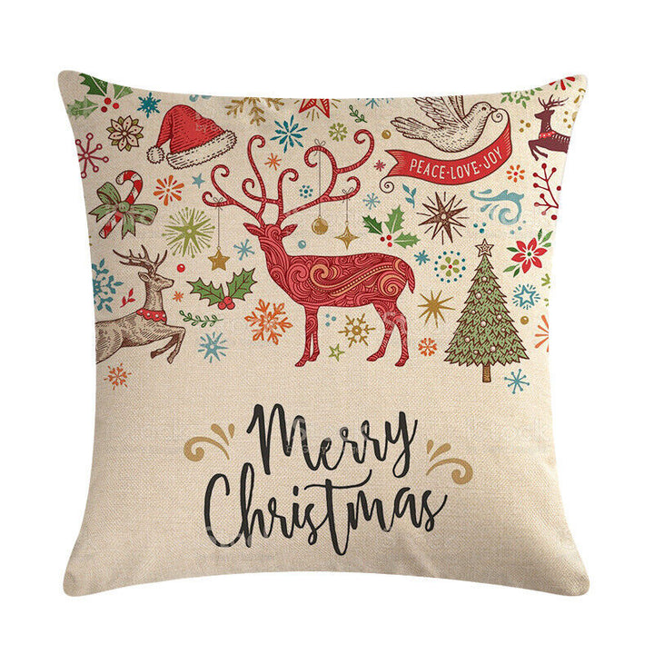 18" Poduszki Merry Xmas Pokrowiec na Poduszkę Dekoracyjna na Sofę