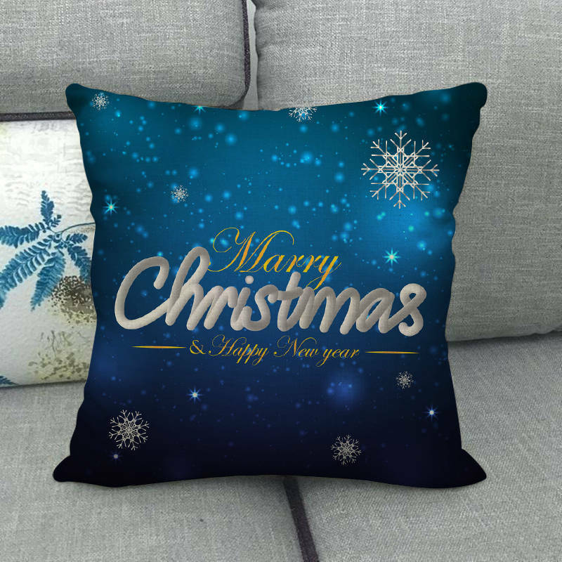 18" Poduszki Merry Xmas Pokrowiec na Poduszkę Dekoracyjna na Sofę