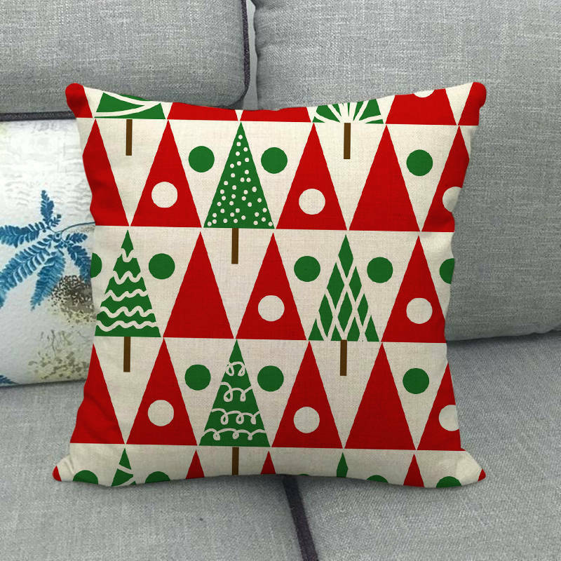 18" Poduszki Merry Xmas Pokrowiec na Poduszkę Dekoracyjna na Sofę