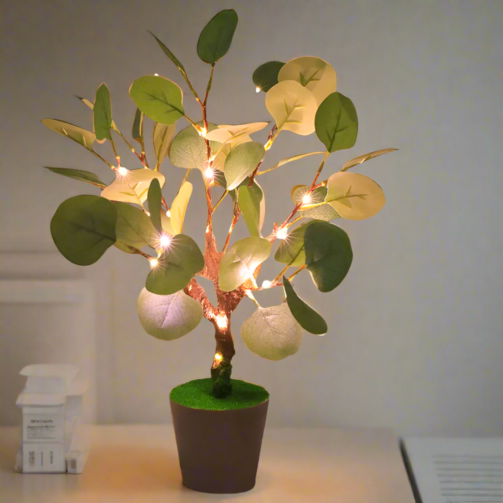 BranchGlow - LED Nocna Lampa z Świątecznymi Gałązkami